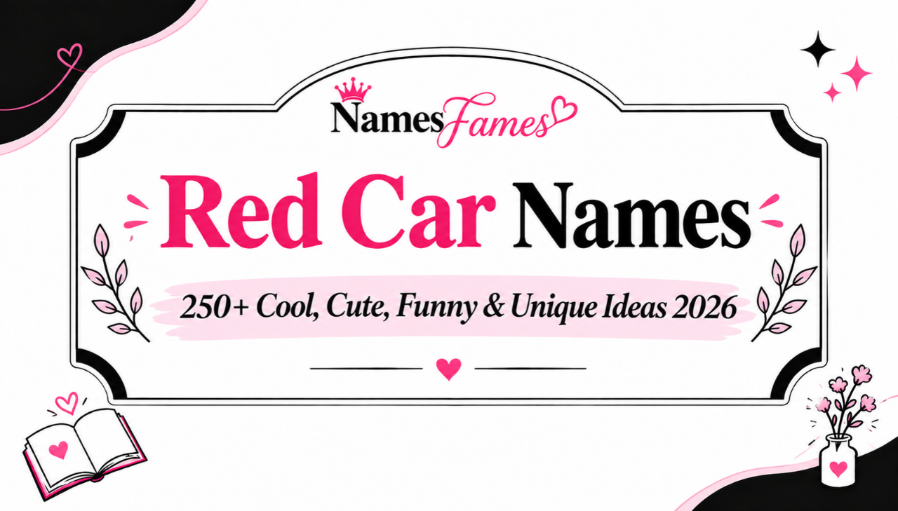 Red Car Names: 250+ Cool, Cute, Funny & Unique Ideas