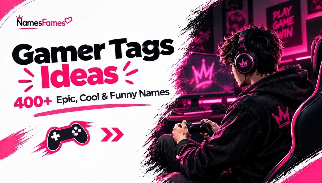 Gamer Tags Ideas: 400+ Epic, Cool & Funny Names